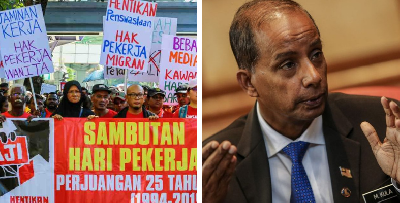 Cover image for HR Minister Joins Labour Day Rally, Promises to Amend Seven Employment Laws