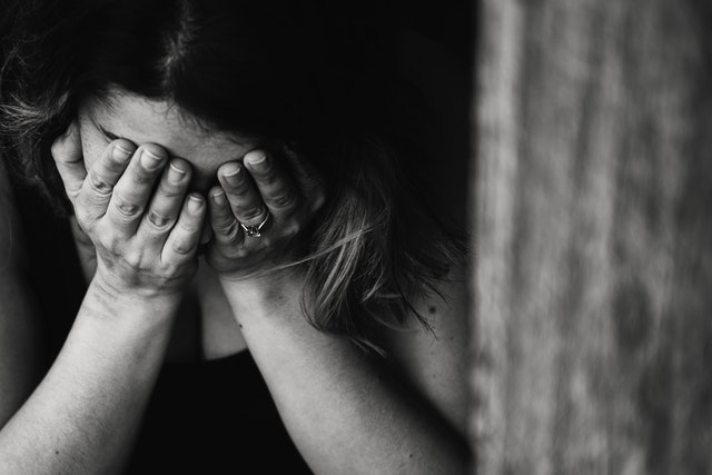 woman crying