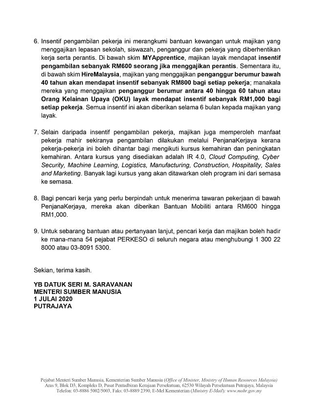 Insentif Pengambilan Pekerja