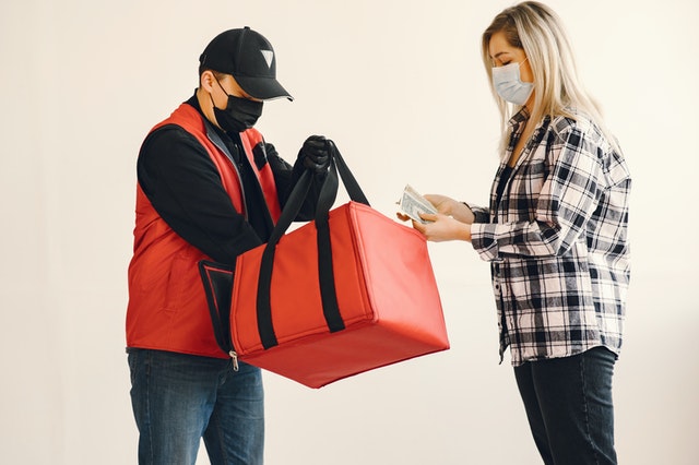 Man delivering package