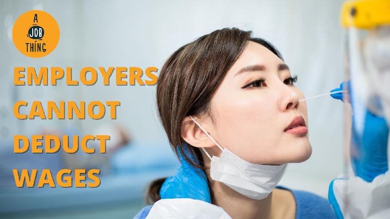Employers Cannot Cut Workers' Wages to Pay for Screenings