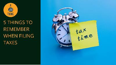 Cover image for Five Things to Remember When Filing Your Taxes
