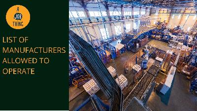 Cover image for Here Are 18 Manufacturing Sectors Allowed to Operate Under MCO