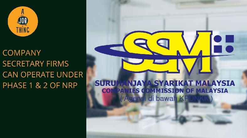 Company Secretary Firms Can Operate Under Phase 1 & 2 of the NRP
