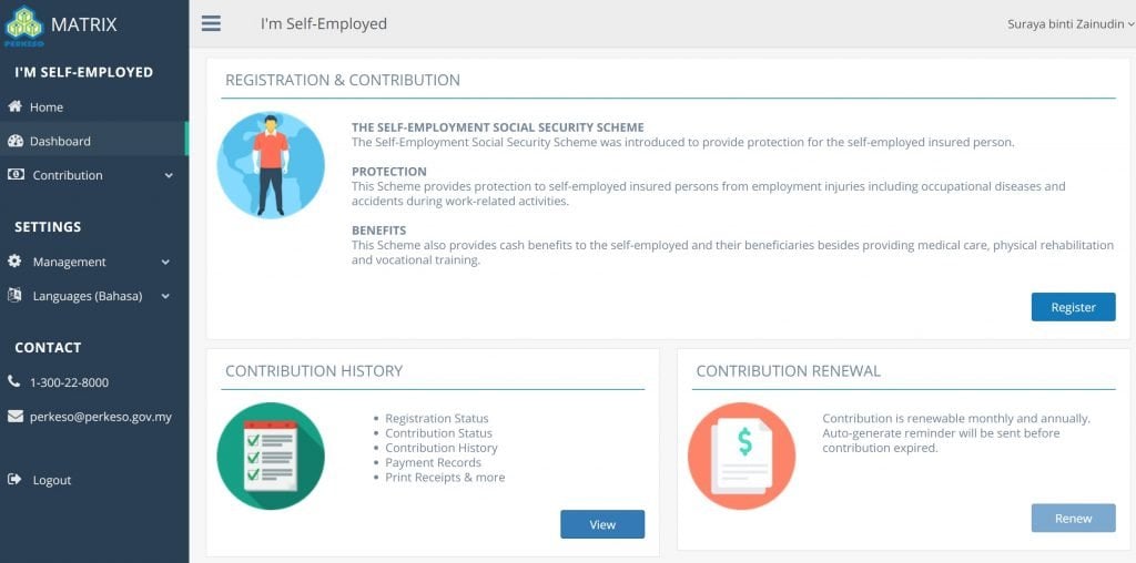 socso self employed