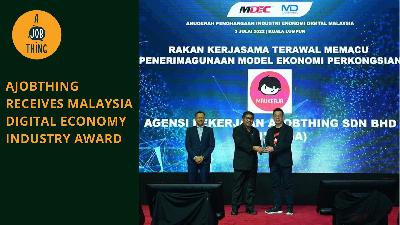Cover image for AJobThing Receives Malaysia Digital Economy Industry Award