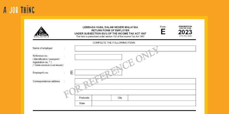 E-filing LHDN Malaysia Guide For Employers (Form E)