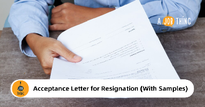 Cover image for Acceptance Letter for Resignation (With Samples)